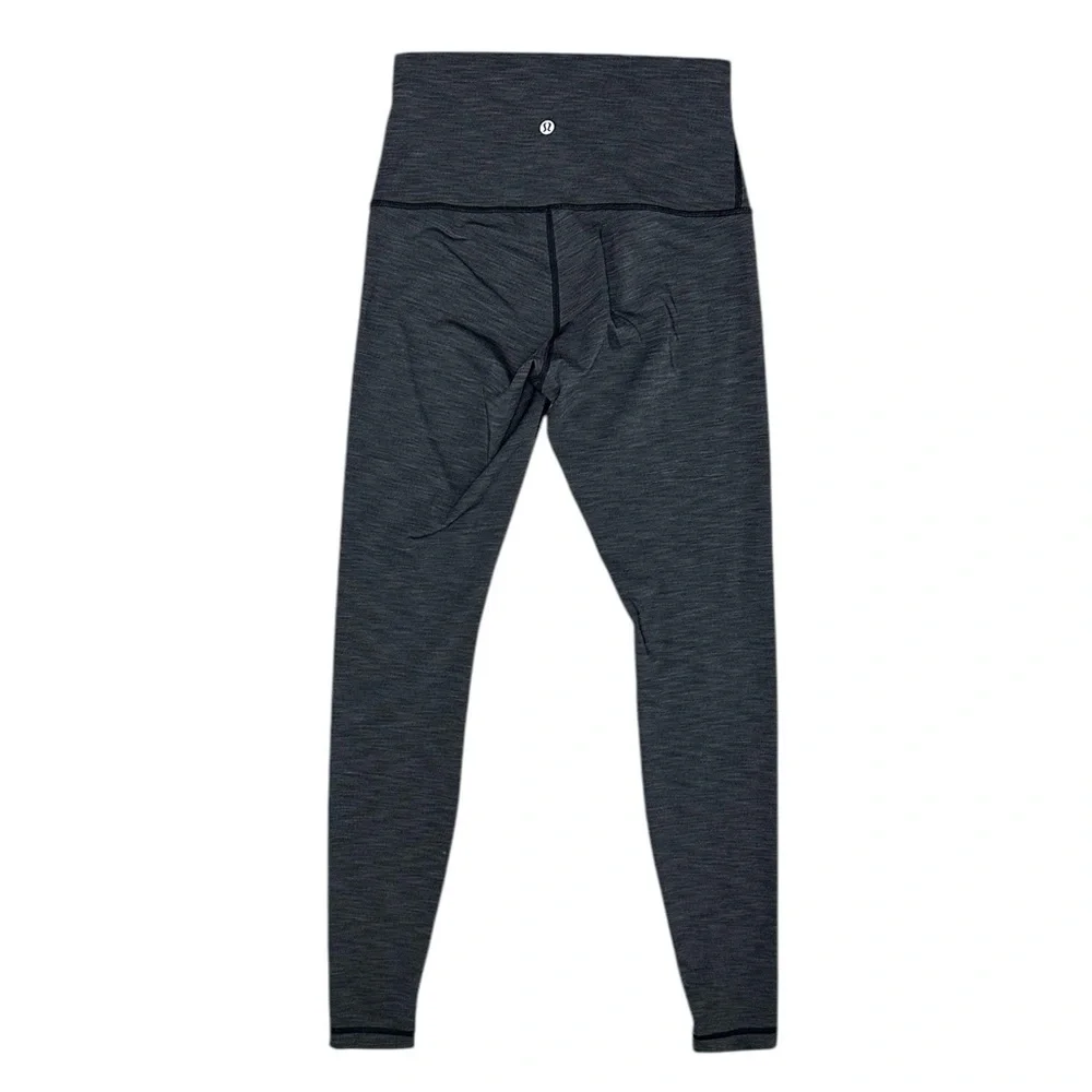 Lululemon Wunder Under High-Rise Tight Size 8 in Brushed Heathered Black 31”